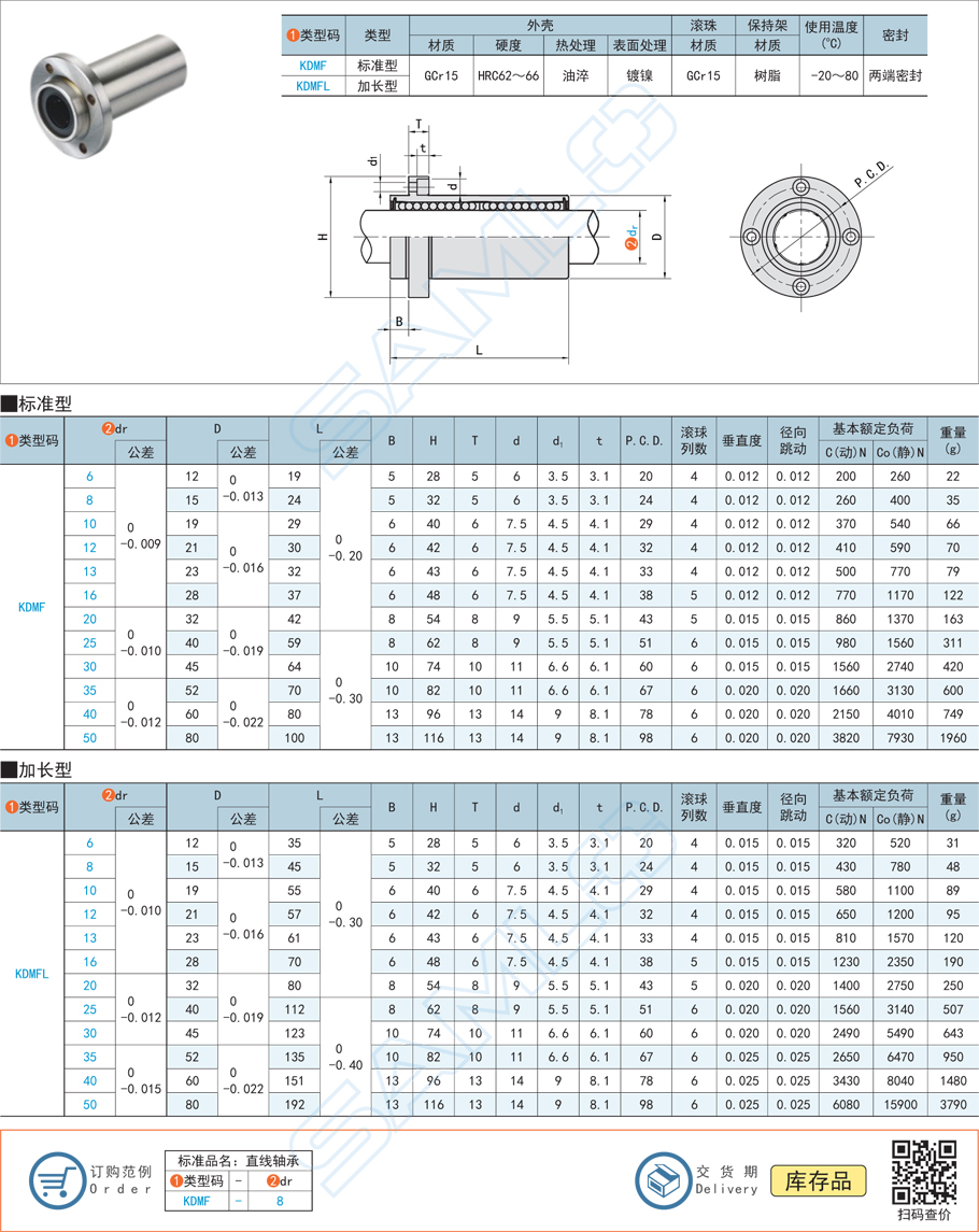嵌入法蘭直線軸承保持架設(shè)計(jì)注意什么